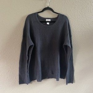 Soft Surroundings Open Knit Pullover Sweater Mohair Blend Oversized lightweight